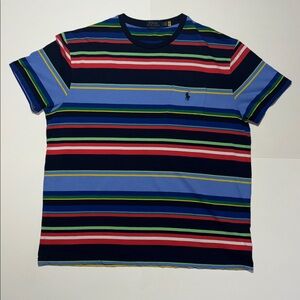RALPH LAUREN POLO STRIPE T-SHIRT LARGE CLASSIC FIT
